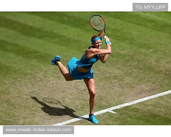 科维托娃侧身正拍依旧强势